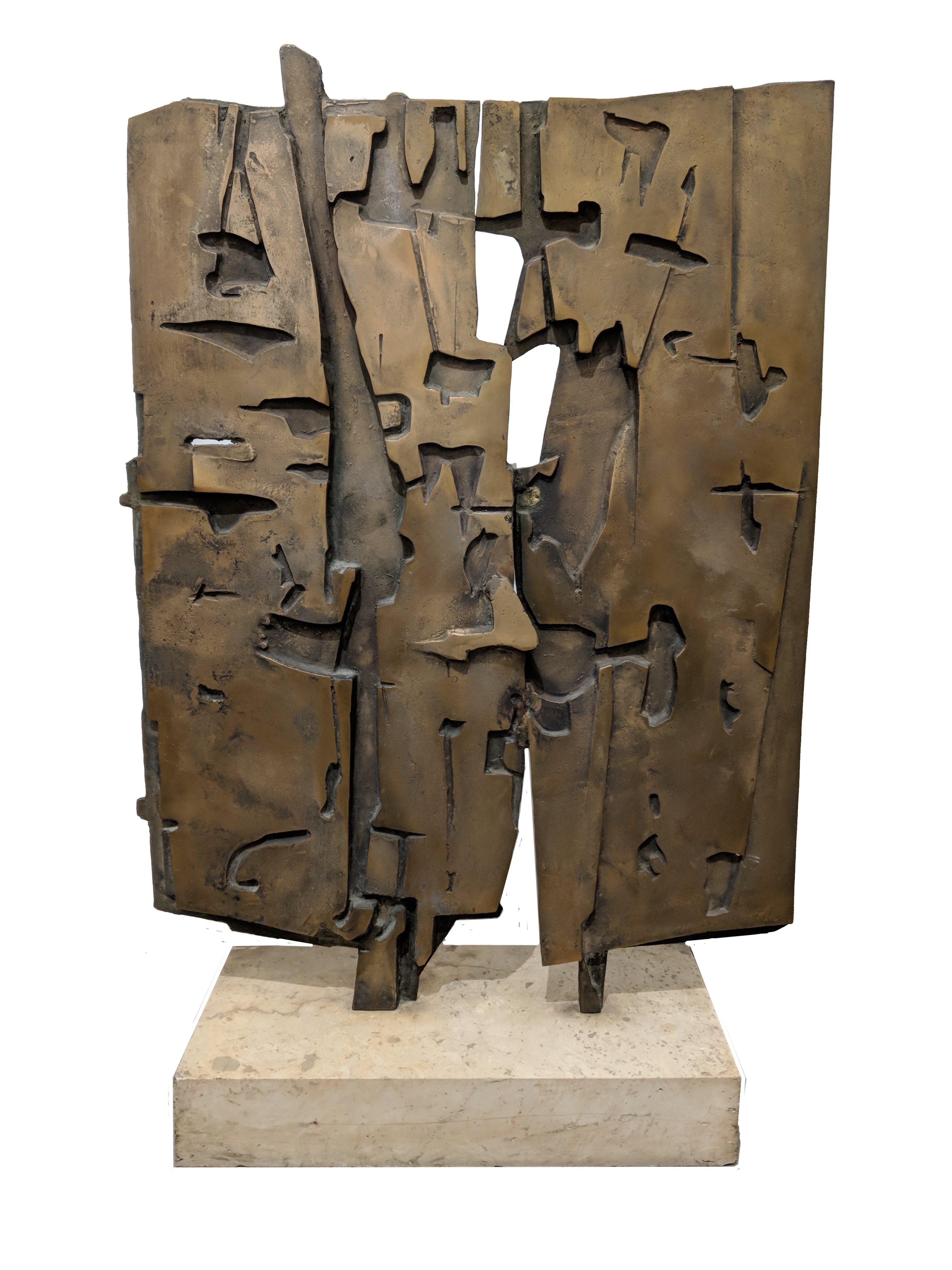 Pietro Consagra (Italian 1920-2005) Colloquio Davanti Lo Speccio, Bronze. Sold For $109,375 At Partner Capsule Gallery Auction