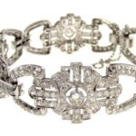 Platinum And Diamond Bracelet, Mid 20th C. Sold For $6,250.