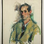 Portrait Of Philip Roth, Oil On Canvas. Sold For $19,500