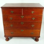 Queen Anne Walnut Chest Of Drawers, American, Possibly Mid-Atlantic, Early 18th C. Sold For $11,250.