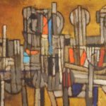 Satish Gujral, Indian, B. 1929, ‘Masses #2’, Oil On Canvas. Sold For $44,400.