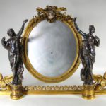 Substantial Christofle & Cie Silvered & Gilt-Bronze Dressing Glass (Table Mirror), 19th C.$18,840.