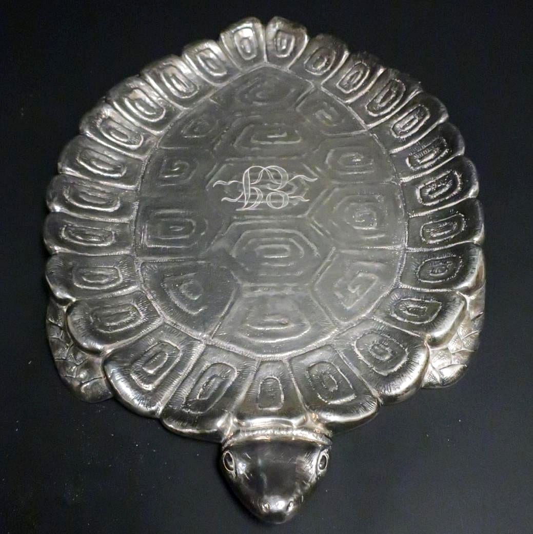 Tiffany & Co. Sterling Silver Turtle Tray. Sold For $10,725