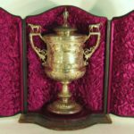 Victorian Silver Horse Racing Trophy Cup & Cover By JD & S, Town Of Sheffield, 1889. Sold For $10,000.