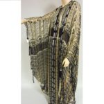 Vintage Black And White Beaded Kaftan By Thea Porter. Sold For $2,350.