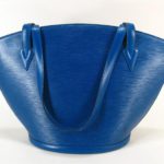 Vintage Blue Epi Leather Large ‘St Jacques’ Handbag By Louis Vuitton. Sold For $962.