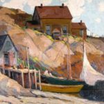 Walter Farndon, American, 1876-1964, Fisherman’s Home, Oil On Canvas. Sold For $19,200.