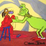 Warner Brothers, ‘Dr. Seuss’s, How The Grinch Stole Christmas’, Original Production Cel, 35128. Sold For $2,000.