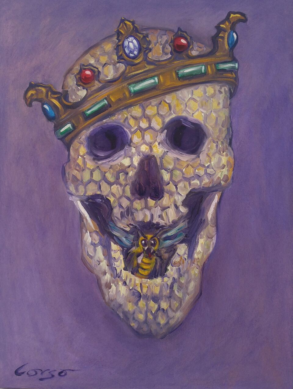 1) Queen Bee, Savior 40×30 Oil On Canvas CORSO_preview