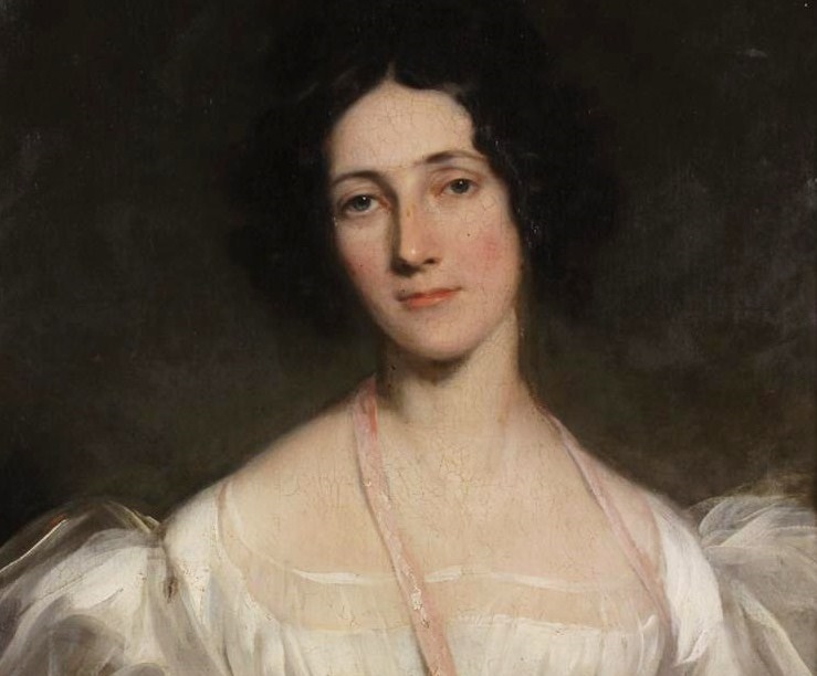 19th C. Portrait Of Woman In White Dress. Sold For $18,000.2