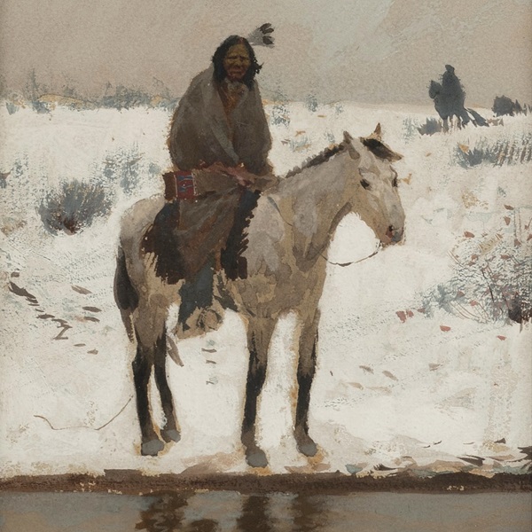 22.Henry Farny Untitled Native American On Horseback REF 2020 3546 1 3