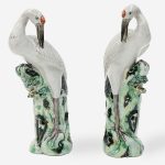 Chinese Stoneware Cranes