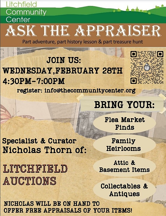 RESCHEDULED 2/28 Ask The Appraiser @ Litchfield Community Center | Litchfield